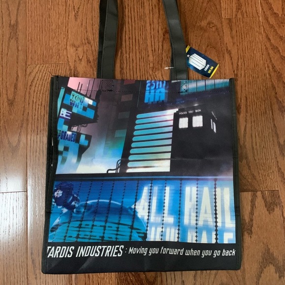 NEW Doctor Who Large Bag Tokyo TARDIS Shopping Tote Bag Dr - Picture 1 of 6